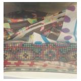 LL - Large Collection of Assorted Fabric and Craft Sewing Material