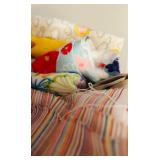 LL - Large Collection of Assorted Fabric and Craft Sewing Material