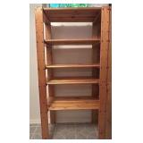 LL - Pair of Wooden Shelving Units