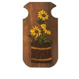 LL - Set of 5 Hand-Painted Wooden Wall Plaques and Tray