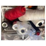 LL - Large Collection of Vintage Sewing Notions, Thread, Buttons, Fabric, and Accessories