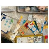 LL - Large Collection of Vintage Sewing Notions, Thread, Buttons, Fabric, and Accessories