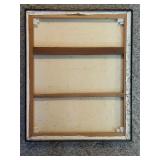 LL - Pearl Charlson Framed Lake Dock and Boat Original Oil Painting