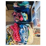 LL - Large Collection of Assorted Fabric and Quilting Material