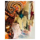 LL - Large Collection of Assorted Fabric and Quilting Material