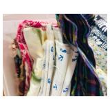 LL - Large Collection of Assorted Fabric and Quilting Material