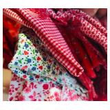 LL - Large Collection of Assorted Fabric and Quilting Material