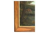 LL - Original Pearl Charlson Signed Landscape Oil Painting on Grumbacher Canvas Panel, Framed