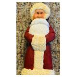 LL - Set of 7 Vintage Handcrafted Santa and Noel Holiday Figurines