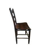 LL - Vintage Wooden Slat Back Dining Chair