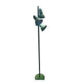 LL - Metal Floor Lamp with 3 Adjustable Green Shades, 65 Inches Tall