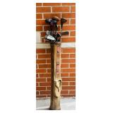 G - Vintage Golf Club Set with Leather Bag Assorted Woods and Irons