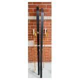 G - Vintage Norpine Glacier Cross-Country Skis with Bamboo Poles