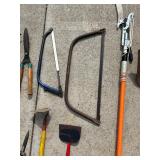 G - Assorted Lawn and Garden Tools Collection with Saws and Pruners