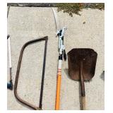 G - Assorted Lawn and Garden Tools Collection with Saws and Pruners