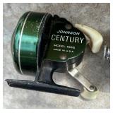 G - Johnson Century 100B Fishing Reel, Game Getter Reel, and Flow-Troll Bait Container
