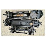 K - Set of 3 Vintage Model Train Cars including Locomotive, Tanker, and New York Central Passenger Car