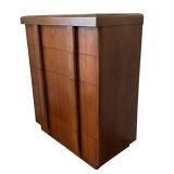 Vintage Lane Mid-Century Modern Tall Dresser with Wood Finish