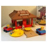 Vintage Fisher Price McDonalds Play Set with Figures and Accessories