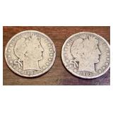 1902-O and 1903 Barber Half Dollar Coins