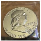 1962 U.S. Mint Philadelphia Uncirculated Coin Set in Original Packaging