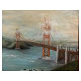 MBR - Original Oil Painting of Golden Gate Bridge by Pearl Charlson