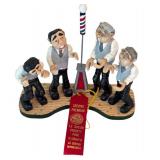 K - Handcrafted Barbershop Quartet Wood Carving by Bobbies Crafty Crafts