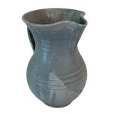 DR - Handcrafted Ceramic Pitcher with Blue-Gray Glaze