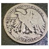 1918 and 1928-S Walking Liberty Half Dollar Coins