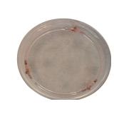 DR - Vintage Pink Depression Glass 10-Inch Footed Cake Plate