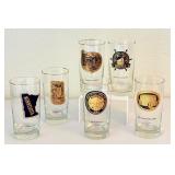 K - Set of 6 Vintage Minnesota Souvenir Drinking Glasses