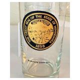 K - Set of 6 Vintage Minnesota Souvenir Drinking Glasses