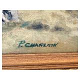 Pearl Charlson Split Rock Lighthouse Landscape Original Oil Painting