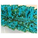 LR - Vintage 1963 Leaf Pottery Platter Mid-Century Modern