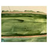 LR - Vintage 1963 Leaf Pottery Platter Mid-Century Modern