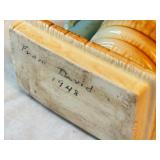 K - Set of 2 Vintage 1948 Ceramic Planters - Donkey and Water Pump Designs