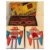 LR - Vintage Cadaco-Ellis Basketball Board Game with Scoreboards 1945