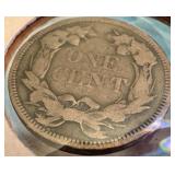 Antique 1858 Flying Eagle One Cent Coin