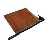DR - Bradley Vintage 12 x 12 Inch Paper Cutter with Wooden Base
