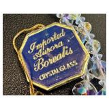 Set of 2 Vintage Aurora Borealis Crystal Glass Necklaces