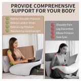 Olumoon Reading Pillow, Lap Desk Pillow for Adult, Memory Foam Gaming Pillow