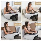 Olumoon Reading Pillow, Lap Desk Pillow for Adult, Memory Foam Gaming Pillow