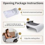 Olumoon Reading Pillow, Lap Desk Pillow for Adult, Memory Foam Gaming Pillow