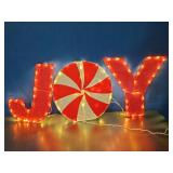 National Tree Company Pre-Lit "JOY" decoration.