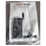 Nordic Hygge1500W electric tower space heater with a 3D realistic flame effect.