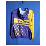 NFL Minnesota Vikings Team Full Zip Up Hoodie. - Size XS