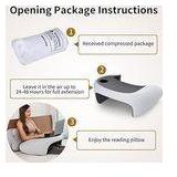 Olumoon Reading Pillow, Lap Desk Pillow for Adult, Memory Foam Gaming Pillow