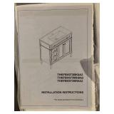 Bathroom Vanity Granite Not Included Customer Returns See Pictures