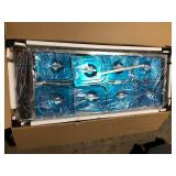 VEVOR 8-Pan Commercial Food Warmer, 8 x 8QT. Electric Steam Table with Glass Cover, 1700W Countertop Stainless Steel Buffet    Customer Returns See Pictures