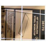 New Age Products 36170 Bold 3.0 Series Stainless Steel Worktop 48"  Customer Returns See Pictures